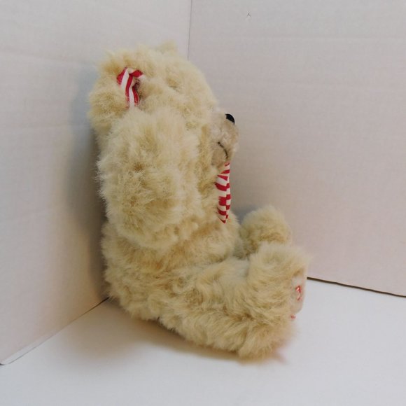 Toy Works LLC Candy Cane Bear 13" Plush Stuffed Animal - Picture 3 of 6